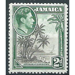 Jamaica 1938 SG124 2d Grey & Green Mounted Mint ....