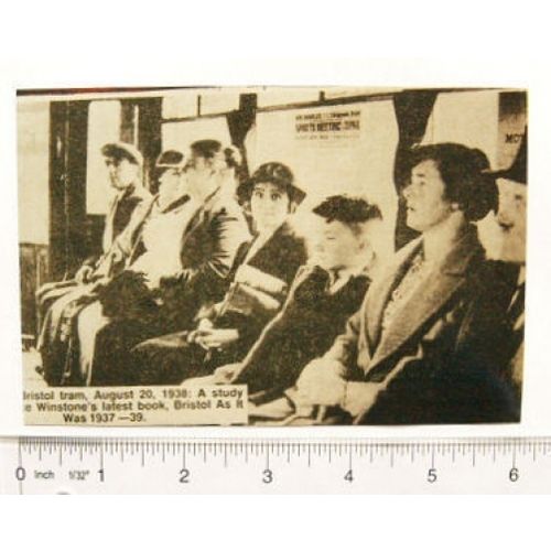 photograph inside Bristol Tram 1938