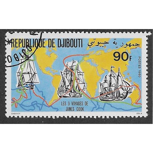 DJI 1981 90f 'CAPTAIN JAMES COOK' FINE USED (EBID 54-966)