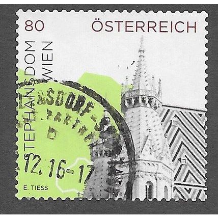 AUT 2015 80c (S/A) 'AUSTRIAN LANDMARKS' FINE USED (EBID73-402)
