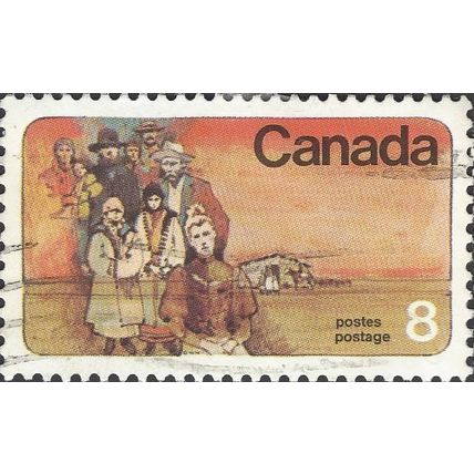 CANADA, Prairie Settlers, orange 1974, 8c