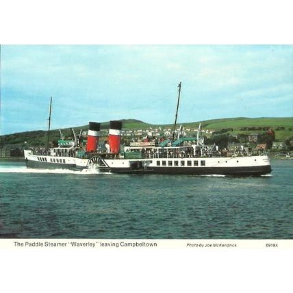 Waverley Excursions PS WAVERLEY Campbeltown Postcard (Whiteholme 6919X)