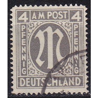 GERMANY Alliiert AmBri [1945] MiNr 0011 C ( O/used )