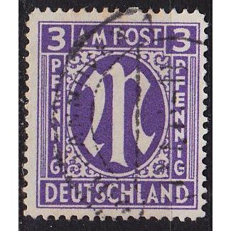 GERMANY Alliiert AmBri [1945] MiNr 0010 G ( O/used ) [02]