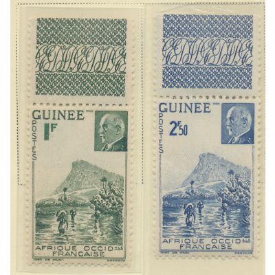 French Guinea Stamps Scott #166 To 167, Mint Hinged