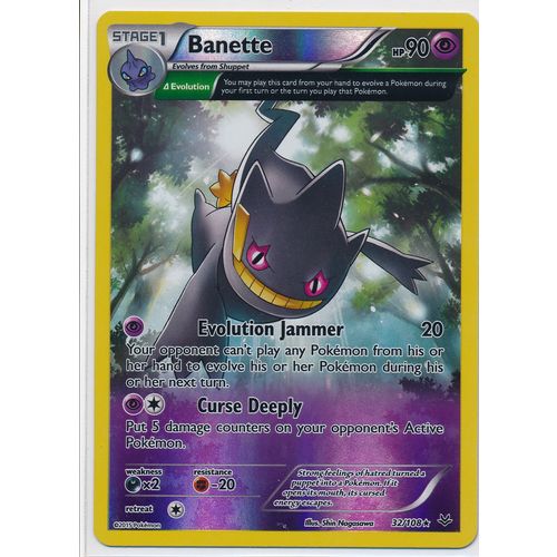Pokemon Roaring Skies #32/108 Banette Rev Holo