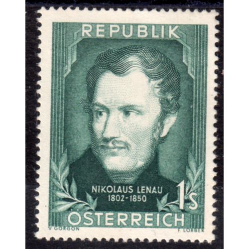1952 AUSTRIA sg1239 1s Deep Blue-Green Mounted Mint (BA4)