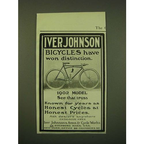 1902 Iver Johnson Bicycles Ad - Iver Johnson bicycles have won distinction