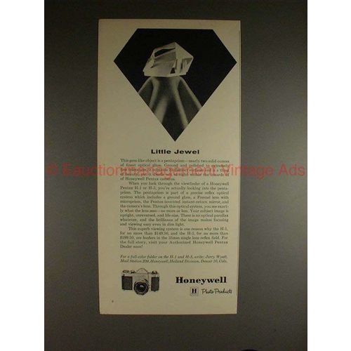 1962 Pentax H-1 and H-3 Camera Ad - Little Jewel!!
