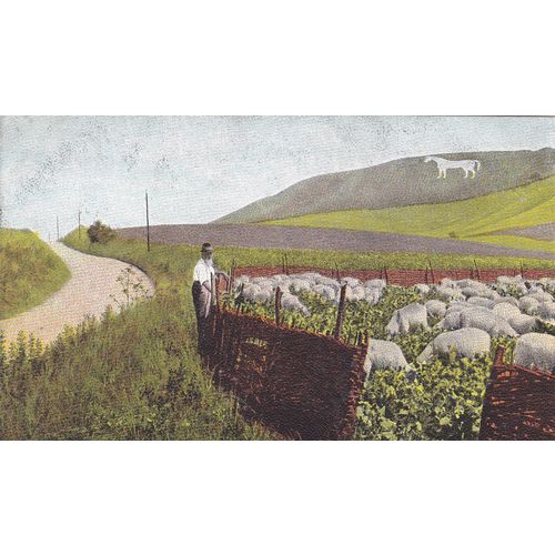Westbury White Horse Wiltshire Postcard (WL75800)