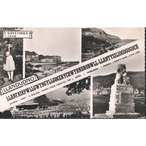 GB PC 1963 - LLANFAIRPWLLGWYNGYLLGOGERYCHWYRNDROBWLLL  LANTYSILIOGOGOGOCH Wales