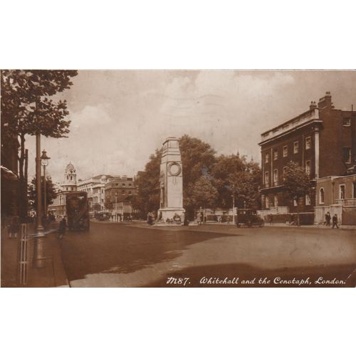 Whitehall and the Cenotaph London Postcard (LN77531)