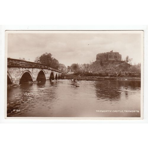 Tamworth Castle Postcard RP Staffordshire