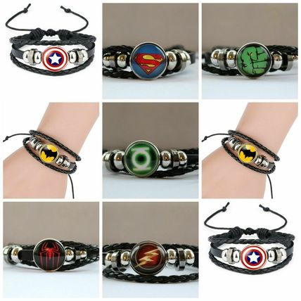 Cool Marvel Superhero Wristband Leather Wrist Bands Bracelet Strap UK Stock