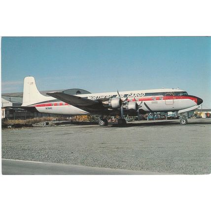 Northern Air Cargo Douglas DC6 B Civil Aircraft Postcard (A19050)