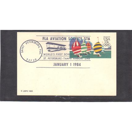 Event Aviation Society UX100 13c Yachting (No Cachet-U/A) CV03728