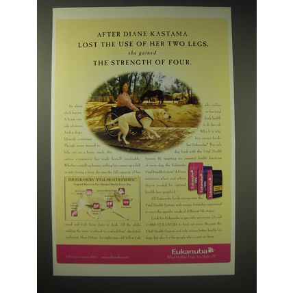 2002 Eukanuba Dog Food Ad - After Diane Kastama lost the use of her two legs