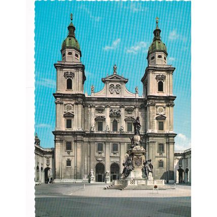 Colour Postcard - The Cathedral, Salzburg, Austria
