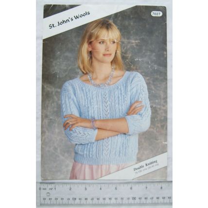 1986 St. John's Wools 7027 lady's sweater, DK