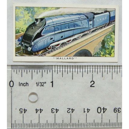 1963 Kellogg card Story of the Locomotive 11 Mallard 1938