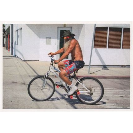 ZZ Top Style Bicycle Cyclist Steven Quinn Award Photo Postcard