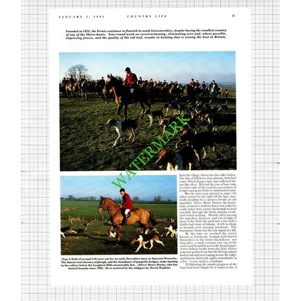 The Fernie Hunt Joe Cowen Alan Hinch Rod Millngton Bruce Durno - 1991 Article