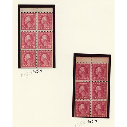Early High Quality Booklet Pane Collection Many VF NH Cat $1859.75 - Stuart Katz
