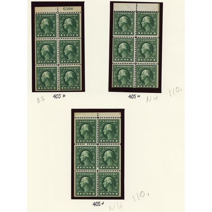 Early High Quality Booklet Pane Collection Many VF NH Cat $1859.75 - Stuart Katz