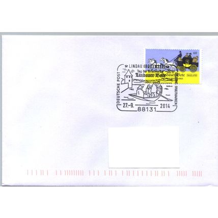 Deutschland SSt. Lindau 'Tag der Briefmarke, Lindauer Bote' 2014
