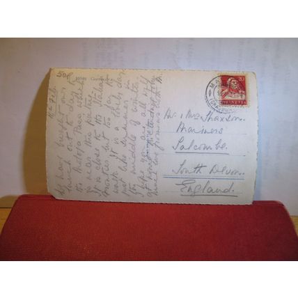 GREVASALVAS, MOUNTAIN, SWISS ALPS used postcard 1931 pm =