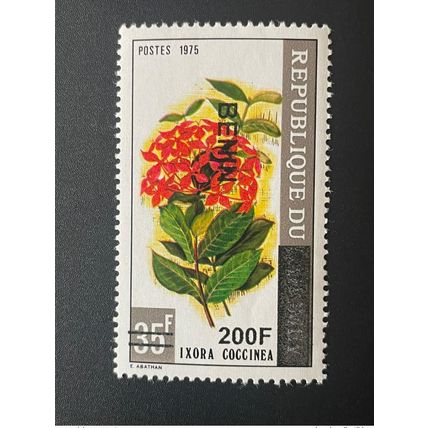 Benin 2008 - 2009 Mi. 1491 Surchargé Overprint Ixora Coccinea Flower Fleur Flore