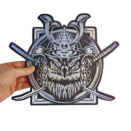 Large Eagle Iron On Patch Japan Embroidered Badge Biker 28 cm x 23.5cm Goth P209