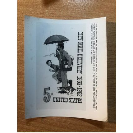 USA Etats-Unis USPS -Publicity Essay Kodak City Mall delivery 1863 - 1963 Dog