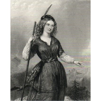 ANNE OF GIERSTEIN 1841 W. Joseph Edwards - William Drummond ENGRAVING