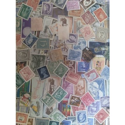 100 WW Used Stamp Lot OG Vintage Antique: 65+ yrs Old! Lowest Internet Price!