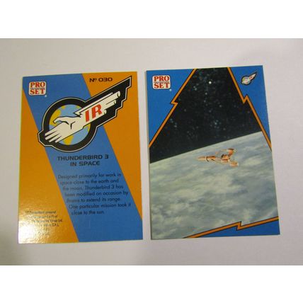 30. Thunderbird 3 in Space - Thunderbirds IR 1992 PRO SET Trade Card.