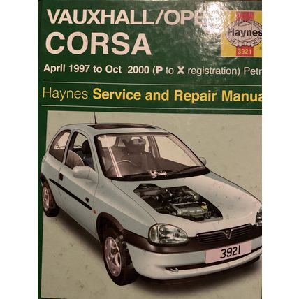 Vauxhall Corsa, 1997 to 2000, Haynes Service & Repair Manual