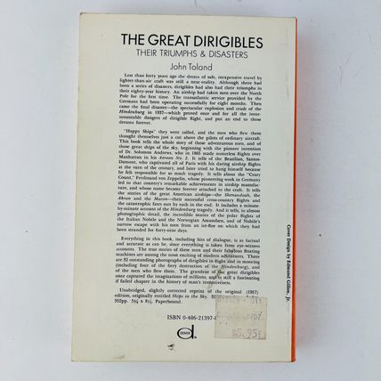 The Great Dirigibles Paperback Book John Toland