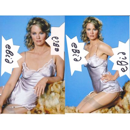 2 Photo Set A - Beautiful CYBILL SHEPHERD Film & TV Star - Only £1 the set