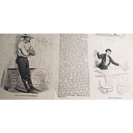 Town And Country - Story & 6 Prints - Harper's Weekly - February 6, 1858