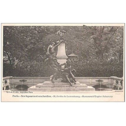 75 - Paris - Jardin du Luxembourg Monument d'Eugène DELACROIX