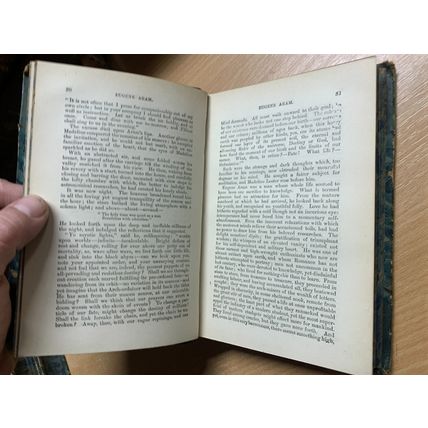 RARE* c1875 EDWARD BULWER-LYTTON "EUGENE ARAM" FICTION ANTIQUE BOOK (P4)