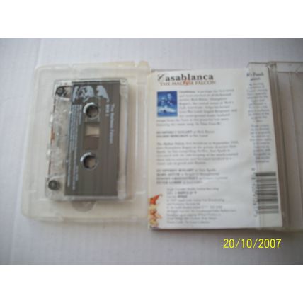 Casablanca & The Malyese Falcon -Humphrey Bogart , Audio Cassette,