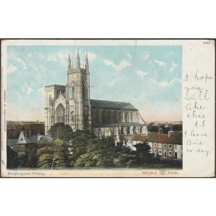 Bridlington Priory, Yorkshire, 1903 - William Ritchie Postcard