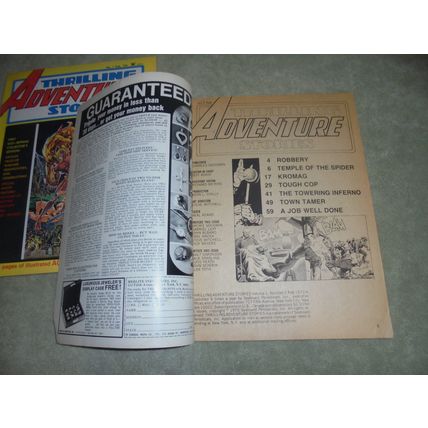 Rare 1974 Set! THRILLING ADVENTURE STORIES Magazines 1& 2! Atlas/Seaboard! $40.
