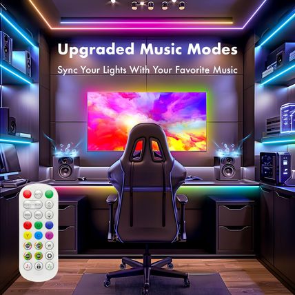 Neon Rope Lights, 10FT IC+RGB LED Strip Lights, App+Remote Control, Outdoor IP67