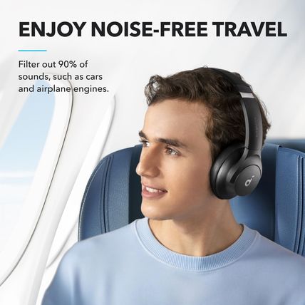 Soundcore by Anker Q20I Hybrid Active Noise Cancelling Headphones, Wireless Over