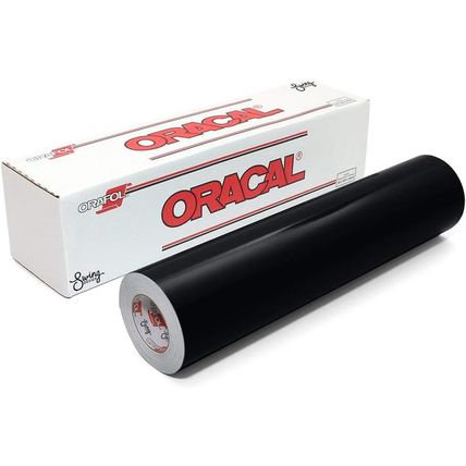 ORACAL 651 Glossy Vinyl Roll 24" X 30 Ft on 3 Inch Core, Black