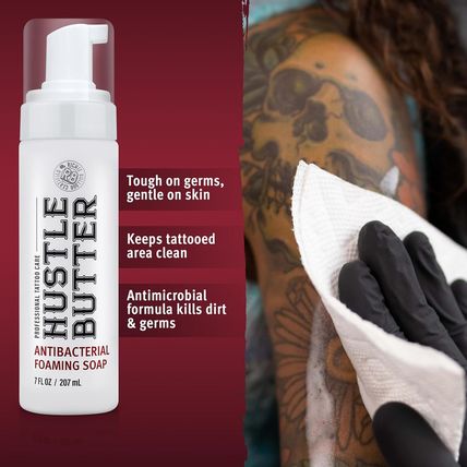 Hustle Butter Tattoo Soap & Aftercare Balm - Antibacterial Soap, Safe to Use Whi