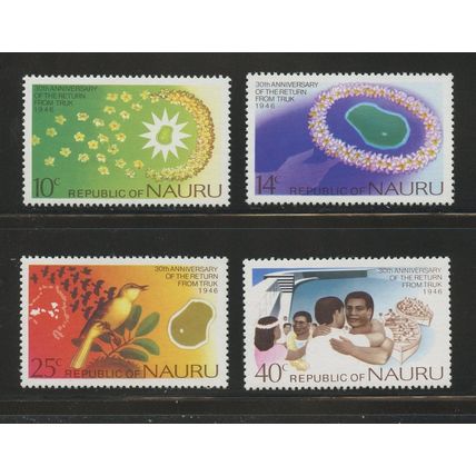 Nauru 134-137, 1976 Return from Truk, VF, MNH (NAU452)